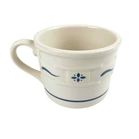 Longaberger Set of 2 Mugs Woven Traditions Heritage Blue USA Replacement - Picture 4 of 9